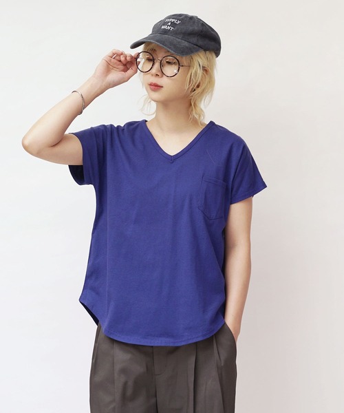 zootie（ズーティー） tシャツ 半袖 汗しみない Tシャツ「Vネック