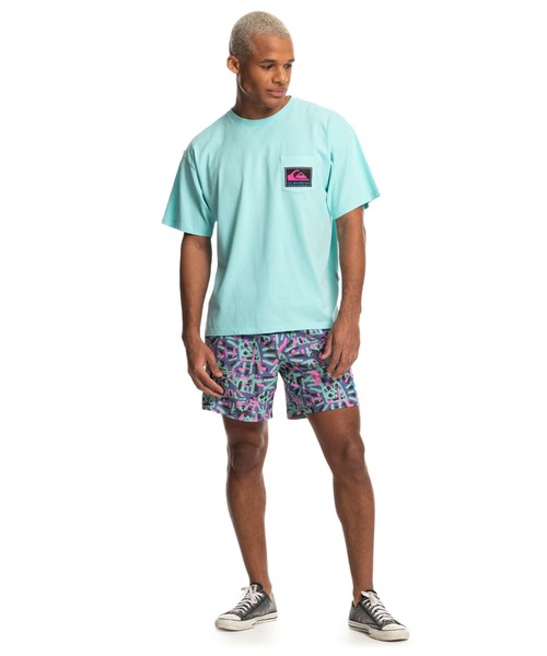「Quiksilver」 半袖Tシャツ SMALL ブルー メンズ_画像7