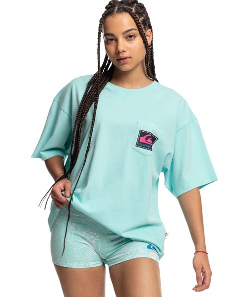「Quiksilver」 半袖Tシャツ SMALL ブルー メンズ_画像8