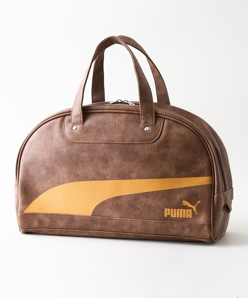 PUMA プーマ レザー ボストンバック レトロ PUMA（プーマ） スマホショルダー ボストンバッグ 「PUMA/プーマ