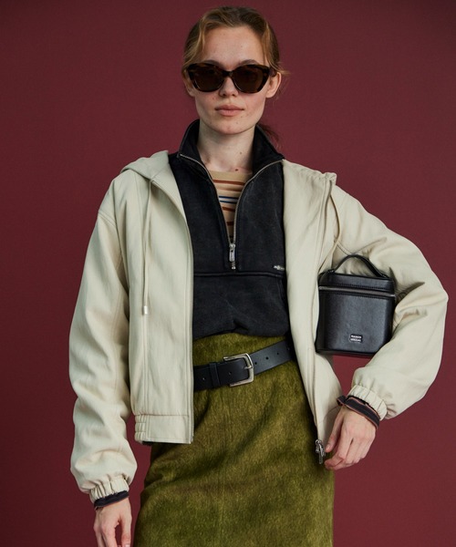 MAISON SPECIAL ダウン ジャケット パーカー ベージュ 44 MAISON SPECIAL（メゾンスペシャル） ブルゾン アウター Faux Leather