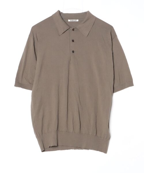AURALEE（オーラリー） GIZA HIGH GAUGE KNIT POLO 半袖ニット 3