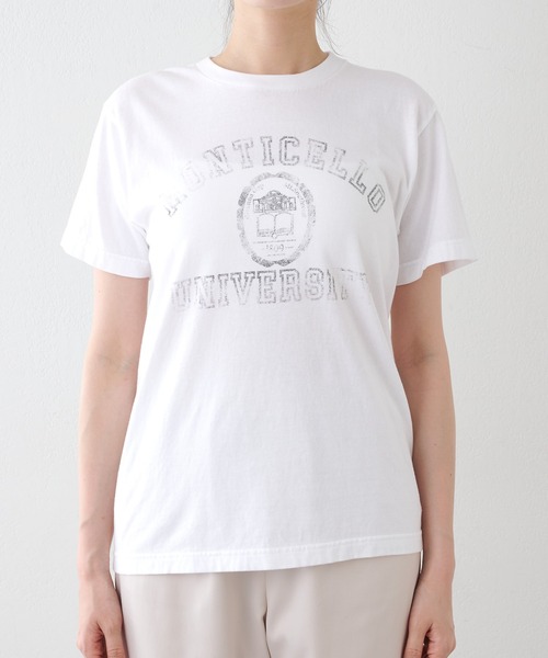 「Whim Gazette」 半袖Tシャツ FREE ベージュ レディース_画像2