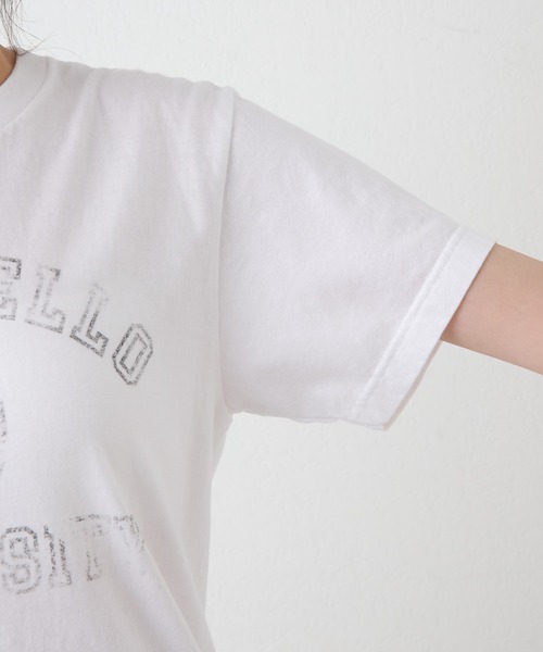 「Whim Gazette」 半袖Tシャツ FREE ベージュ レディース_画像6