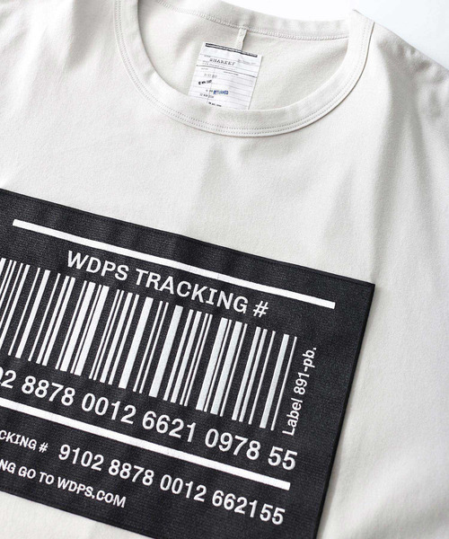 SHAREEF（シャリーフ） tシャツ Tシャツ BAR CODE” S/S BIG-T