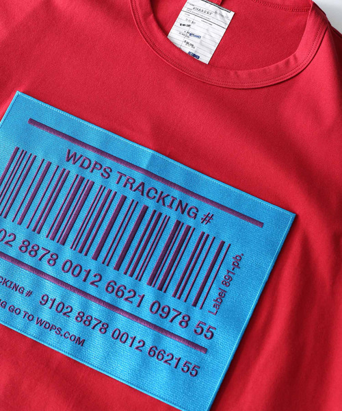 SHAREEF（シャリーフ） tシャツ Tシャツ BAR CODE” S/S BIG-T