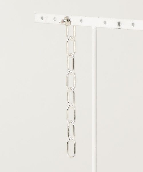 JOHN LAWRENCE SULLIVAN ピアス SILVER CHAIN EARRING メンズ
