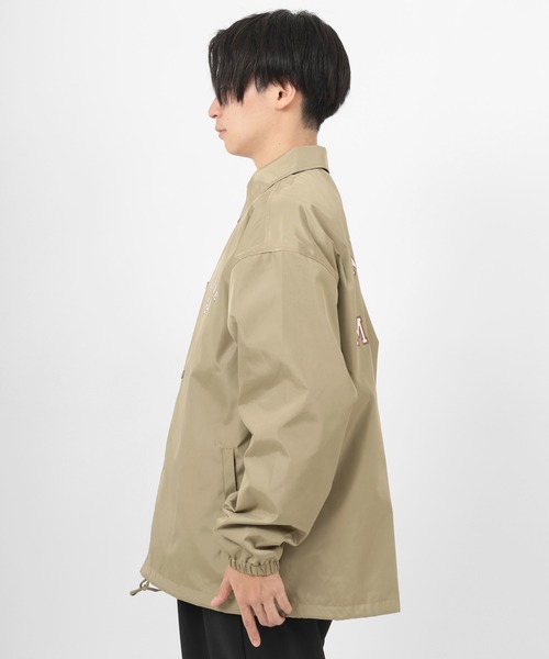 ブルゾン アウター バックプリント カレッジロゴ コーチジャケット