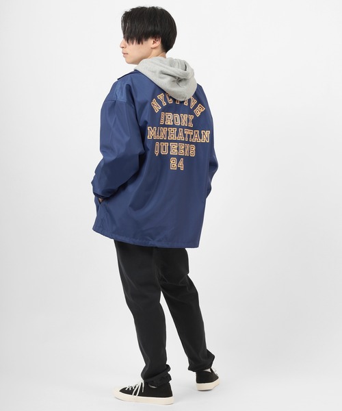 ブルゾン アウター バックプリント カレッジロゴ コーチジャケット