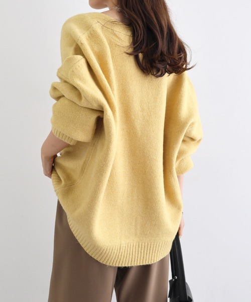 HERMES ベージュ Vネック 長袖カーディガン HERMES ベージュ Vネック 長袖カーディガン HERMES ベージュ V