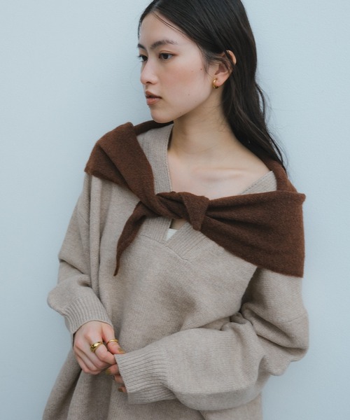 andme（アンドミー） ニット セーター 「新色追加」オーバーサイズV