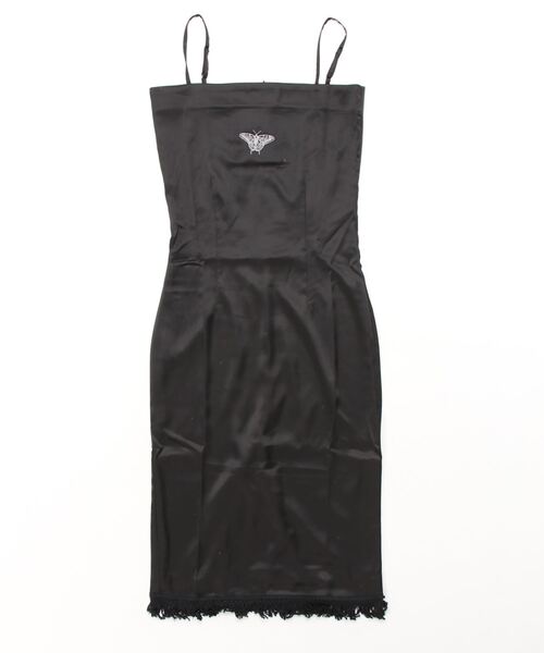 aimoha ワンピース aimohaオリジナル蝶々刺繍付け襟+キャミソール