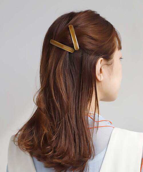 ANEMONE（アネモネ） ヘアクリップ シックカラーバレッタ「2本セット