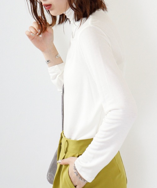tシャツ BRODIAEA MIPスウェードボトルネック レディース