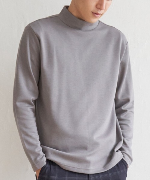 IKKA LOUNGE tシャツ ポンチモックネックロンT メンズ : ZOZOTOWN