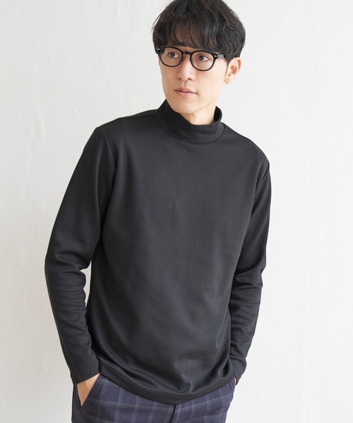 IKKA LOUNGE tシャツ ポンチモックネックロンT メンズ : ZOZOTOWN