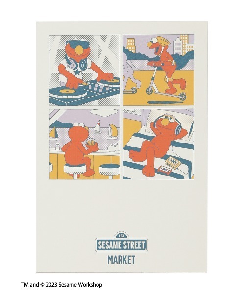 SESAME STREET（セサミストリート） 文房具 イラスト ポストカード