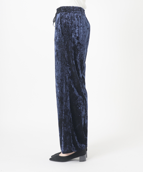 IENA LA BOUCLE（イエナラブークル） パンツ クラッシュベロアイージー