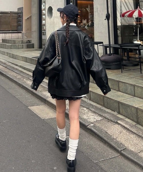one after another NICE CLAUP ブルゾン アウター フェイク