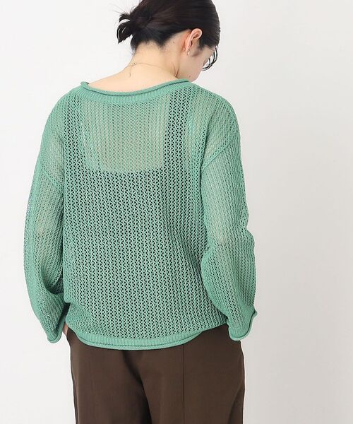 ニット セーター メッシュプルオーバー「手洗い可能」 レディース THE SHOP TK ニット セーター メッシュプルオーバー「手洗い可