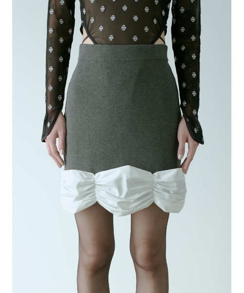 SORIN スカート Stretchy Viscose Decorative Mini Skirt : ZOZOTOWN  