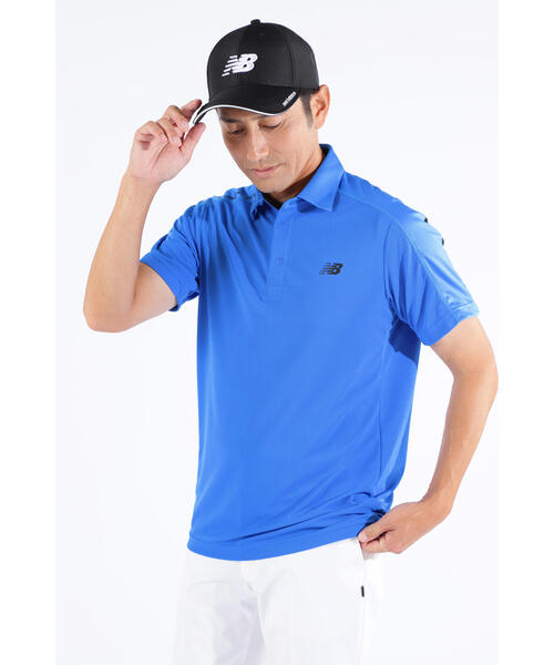new balance golf 半袖 ポロシャツ 冷感 ブルー サイズ4 New Balance Golf（ニューバランスゴルフ） ポロシャツ 半袖 「new