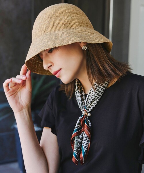 【HAT ATTACK】パッカブル ラフィア バケットハット 夏の旅行に ラフィアサマーバケットハット（ハット）｜PUBLIC TOKYO