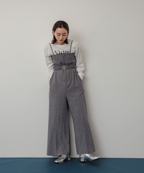 関税込★セザンヌ ベルベット ストラップ オーバーオール パンツ 関税込☆セザンヌ ベルベット ストラップ オーバーオール パンツ