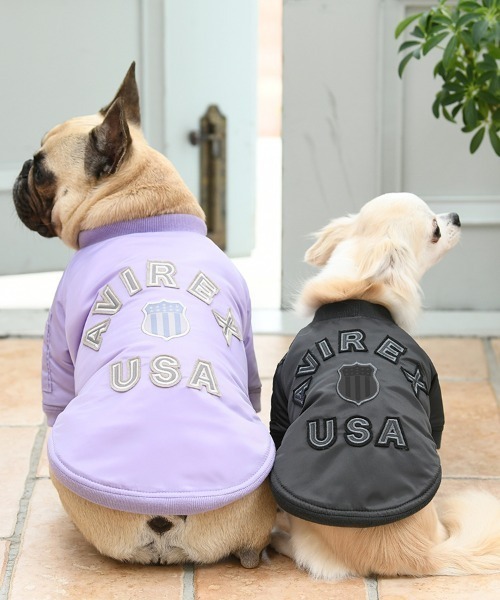 AVIREX（アヴィレックス） 犬 服 AVIREX/シグネチャーロゴMA-1