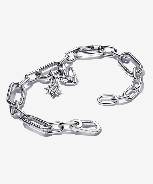 【hi】PANDORA バタフライブレスレット Amazon.com: PANDORA Moments Sparkling Heart Clasp Snake Chain