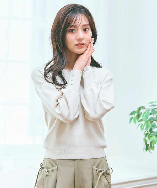 Feroux（フェルゥ） ニット セーター 「洗える」Vネック プルオーバー