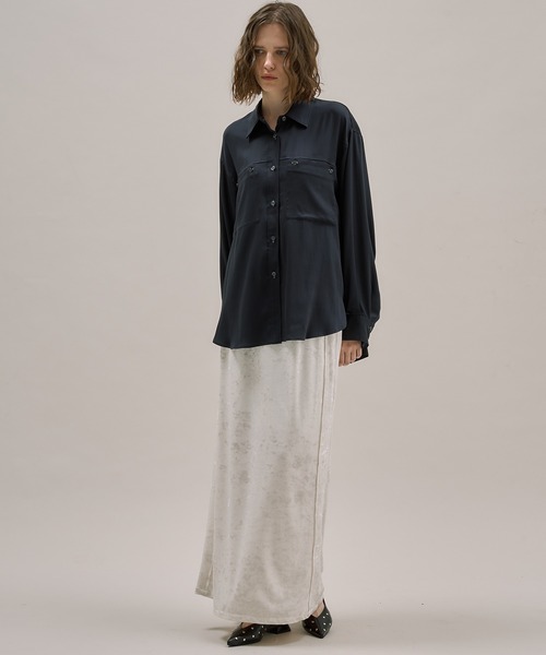 PUBLIC TOKYO（パブリックトウキョウ） スカート ベロアナロースカート