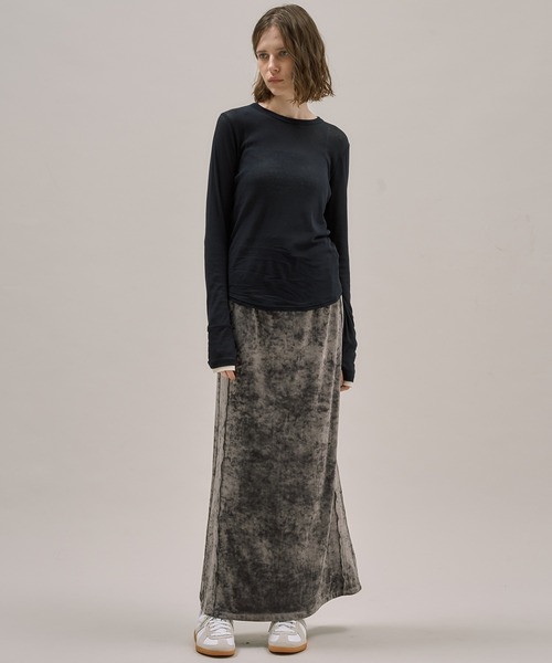 PUBLIC TOKYO（パブリックトウキョウ） スカート ベロアナロースカート