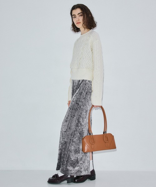 PUBLIC TOKYO（パブリックトウキョウ） スカート ベロアナロースカート