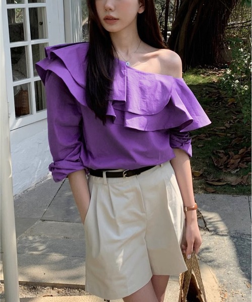 美品✨️プリーツプリーズ 長袖タートルネックブラウス 3 パープル 紫 洗える 楽天市場】イッセイミヤケ プリーツプリーズ（シャツ・ブラウス