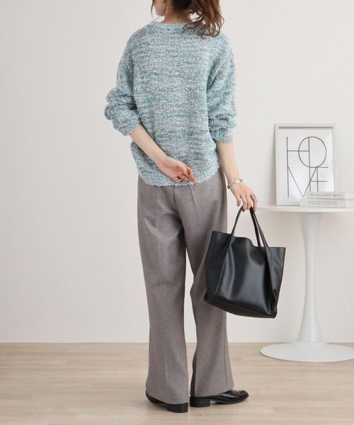 ニット セーター Anna Nicola ミックスヤーンニット レディース Anna Nicola ニット セーター ミックスヤーンニット レディース