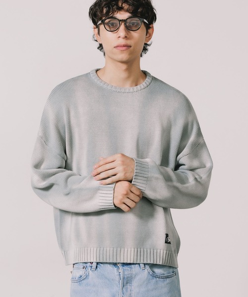 【SPLR】Garment Dyed Crew Knit コットン長袖ニット SPLR セーター ニット SPLR/エスピーエルアール Garment Dyed Crew
