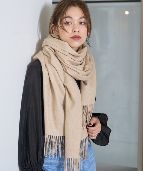 Rouge vif（ルージュ ヴィフ） ストール マフラー カシミヤ無染色