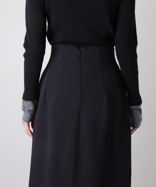 スカート I-line long narrow skirt /Iラインスリットロングナロー