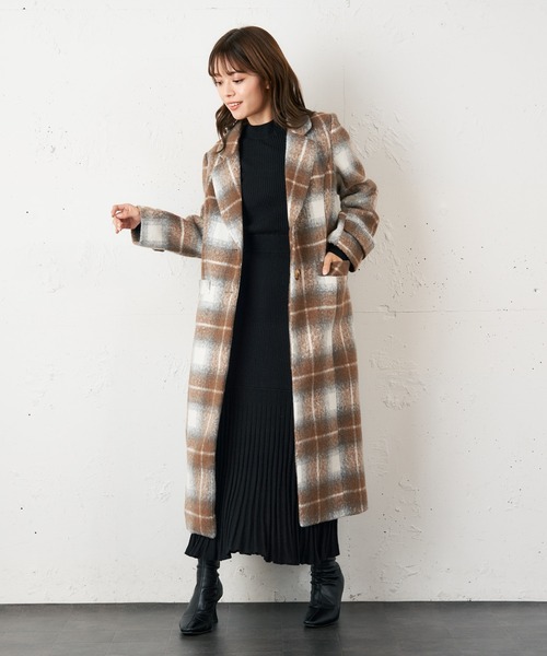 「MIIA」 チェスターコート FREE ブラウン系その他2 レディース_画像5