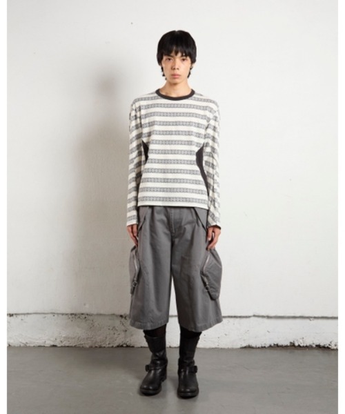 NVRFRGT tシャツ NORDIC PATTERN JACQUARD LONG SLEEVE T-SHIRT
