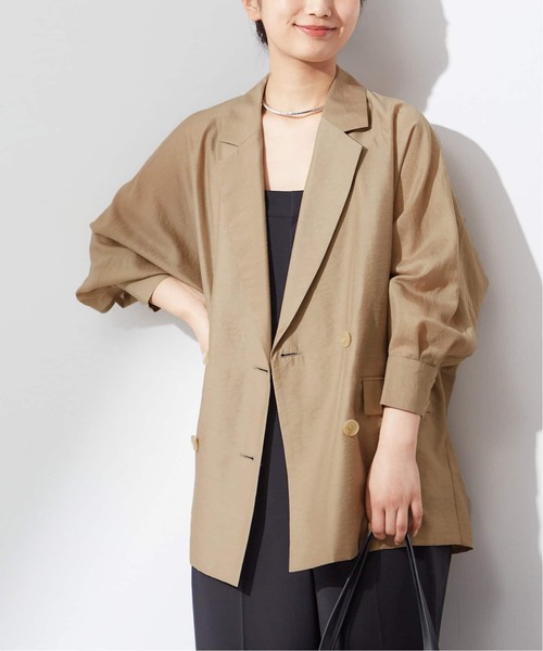 journal standard L'essage コート アウター シアーストライプ