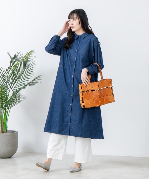 fort point（フォートポイント） シャツワンピース 「FORT POINT