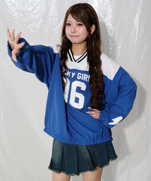 shrita（シュリータ） ナイロンナンバリングプルオーバー「低身長さん