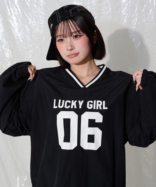 shrita（シュリータ） ナイロンナンバリングプルオーバー「低身長さん