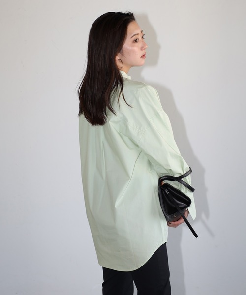 ブラウス シャツ neck design shirt / ネックデザインブロードシャツ レディース ENC ブラウス シャツ neck design shirt / ネックデザイン