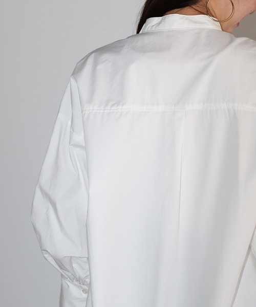 ブラウス シャツ neck design shirt / ネックデザインブロードシャツ レディース ENC ブラウス シャツ neck design shirt / ネックデザイン