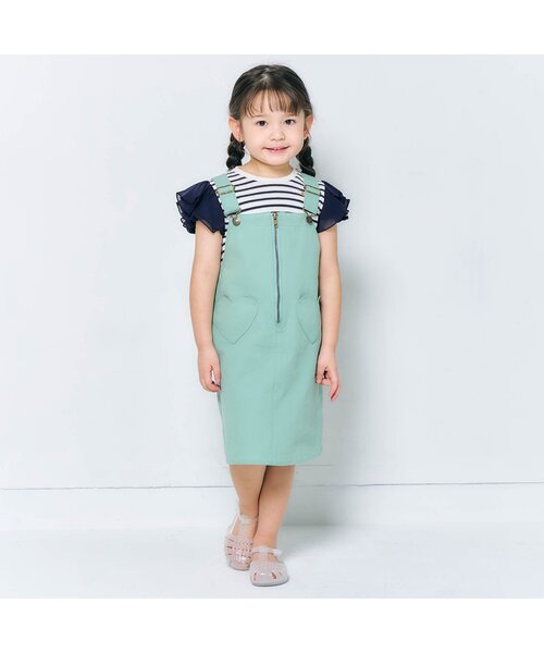tシャツ 「ジュニア対応」ワッフルレース・フリル半袖Tシャツ キッズ 子供服 女の子 | apres les cours | 06