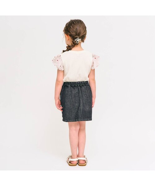 tシャツ 「ジュニア対応」ワッフルレース・フリル半袖Tシャツ キッズ 子供服 女の子 | apres les cours | 14