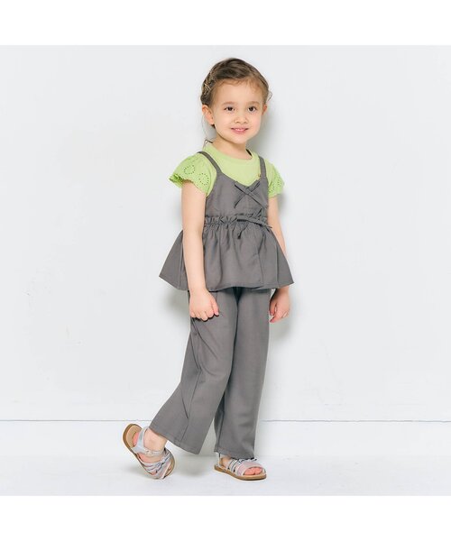 tシャツ 「ジュニア対応」ワッフルレース・フリル半袖Tシャツ キッズ 子供服 女の子 | apres les cours | 15